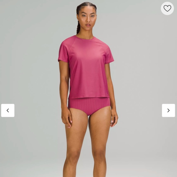 lululemon Waterside Relaxed UV Protection Short-Sleeve Shirt Pink Lychee, XS - Picture 1 of 8